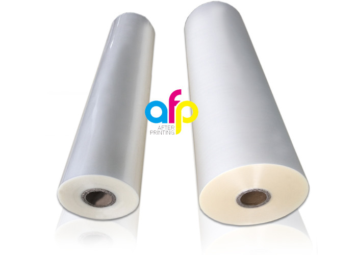 18 Mic Laminating Plastic Roll , PET EVA Gloss Laminated Packaging Films