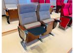 PU Leather Upholstery Lecture Room Chairs With Aluminium Alloy Leg