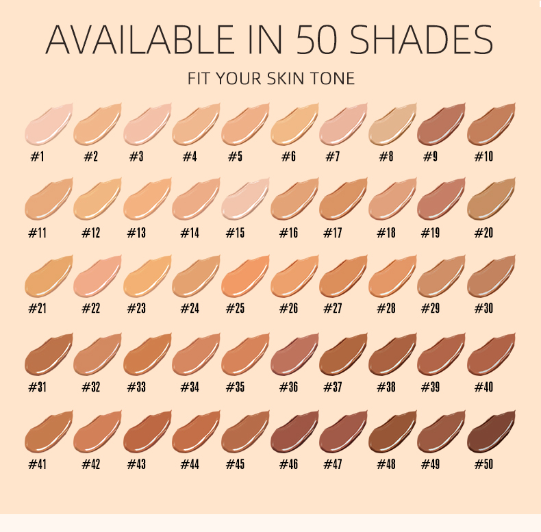 OEM New Hot Liquid Foundat Makeup Set Private Label Includes Foundation Concealer Matte Sunscreen-Support Foundation Brush Set