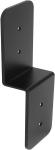 Heavy Duty Steel Black Z Brackets 6" Post To Beam Support ISO9001 Rohs CE