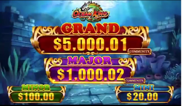 Ocean King 3 Plus Raging Fire Fish Hunter Game Machine With 4 Players Cabinet