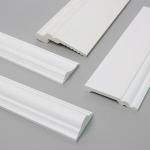 Wholesale PVC PS Decorative Skirting Board White Flooring Wood Design Wall Baseboard 2.8m from china suppliers