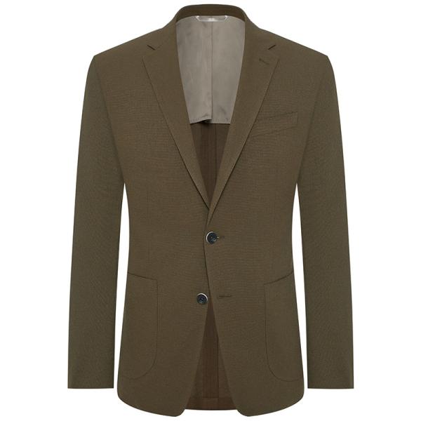 2022 Men's Office Plaid Blazers V-neck Single Breasted Slim Fit Dress Suit