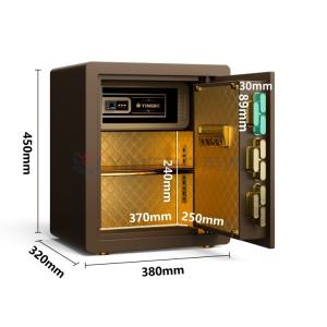 Wholesale H450MM Fingerprint Lock Safe Box For Home Security(Coffee) from china suppliers