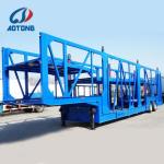 AOTONG 2 double axles 6 units Electric SUV car carrier semi trailer for customer
