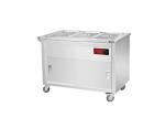 SS Buffet Server Electric Food Warmer Commercial Push Type Bain Marie Cabinet