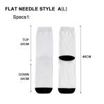 Blank Polyester White Sublimation Socks For Customized Photos Printing