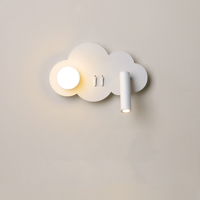 Bedroom bedside reading wall lamp creative full acrylic ball eye protection spotlight modern sofa background wall lamps