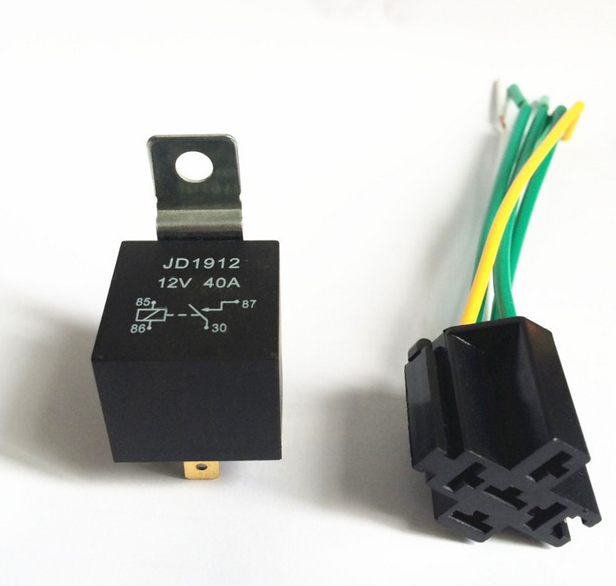 JD2912 24V 40A 5 pins mini vehicle electric automotive car auto relay with bracket