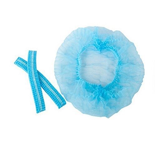 Disposable non woven medical bouffant nurse cap elastic disposable cheap clip caps