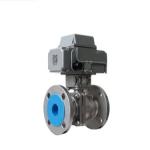 IP67 Stainless Steel Flange Connection Electric Acid Resistant Ball Valve