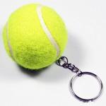 Promotional tennis ball keychain