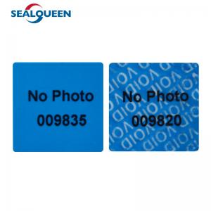 China Mobile Phone Camera Security Label Non Transfer Void Open Tamper Evident Label on sale