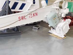Wholesale 14 KN Hydraulic Single Arm Slewing Davit For Rescue Boat from china suppliers