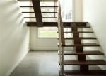 Modern Residential Straight Flight Staircase / U Shaped Staircase Design