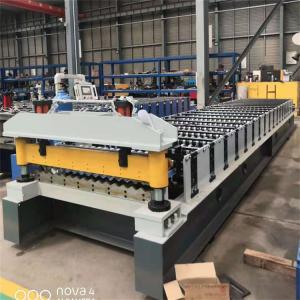 China Corrugated Profile Steel Roofing Sheet Roof Tile Making Roll Forming Machine Price on sale