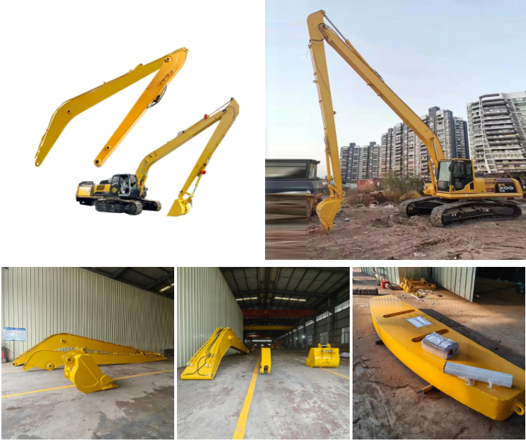 Durable Excavator Long Arm , Excavator Long Reach Boom Cat320 18m