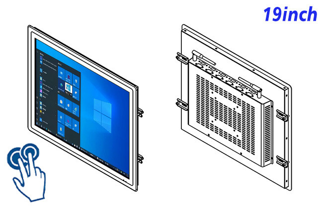 19-Inch Panel-Mount Windows Touch Screen for Medical Diagnostics and Access Control Systems