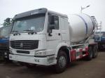 Sinotruk Howo Concrete Mixing Transport Truck , Cement Mixture Truck