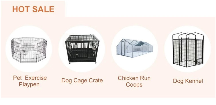 Luxurious Heavy Duty Large Folding Dog Crate , Collapsible Dog Kennel With Wheel
