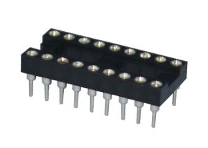 Wholesale Round Hole 2.54mm IC Socket 18P Straight Pin Header Connector 180 Degree from china suppliers