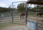 8x8 Galvanised Steel 5 Bar Livestock Fence Panels