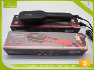 China LT-100A New Style Hair Beauty Electric PTC Heater Hair Straightener Brush on sale