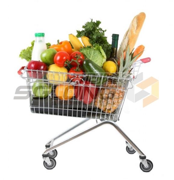 Quality Customizable Metal Shopping Cart Baskets Unfolding ISO9001 Certification for sale
