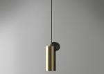Barrel Shape Hotel Lobby Decoration 160*310mm Modern Gold Pendant Light