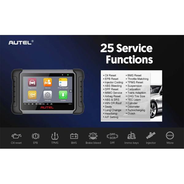 Autel Scanner MaxiCOM MK808 AU Version All System Diagnosis Equipped with 25+ Maintenance Functions IMMO/EPB/BMS/SAS/TPMS/AutoVIN/ABS Bleeding