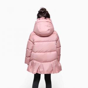 Wholesale Boutique Toddler Designer Clothes Hooded Winter Warm Kids Down Infant Girls Khaki Jacket from china suppliers