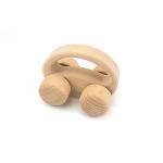 Handbell 6 Inch Wooden Teethers Safe Tambor Beech Wood Teether