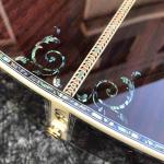 D style 41 inch solid spruce deluxe Abalone inlay acoustic guitar