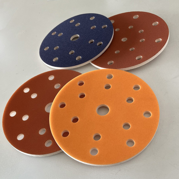 150mm 15hole Abrasive Sanding Sponge Pads Car Paint Removal Wet Orbital Sander