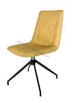 Unique PU Dining Chairs , Textured Swivelling Comfortable Living Room Chairs