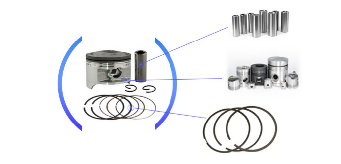 Forge Diesel Engine Piston For Truck / Excavator / Daewoo DB58TIS DB58T DB58 65.02501-0195