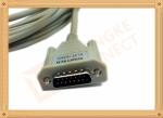 4.0 One Piece ECG Monitor Cable , Ecg Lead Cable 10 Lead Wires TPU Gray With