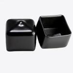 Square Vinyl End Caps Rubber Hole Plugs Black PVC End Cap Flexible Protector