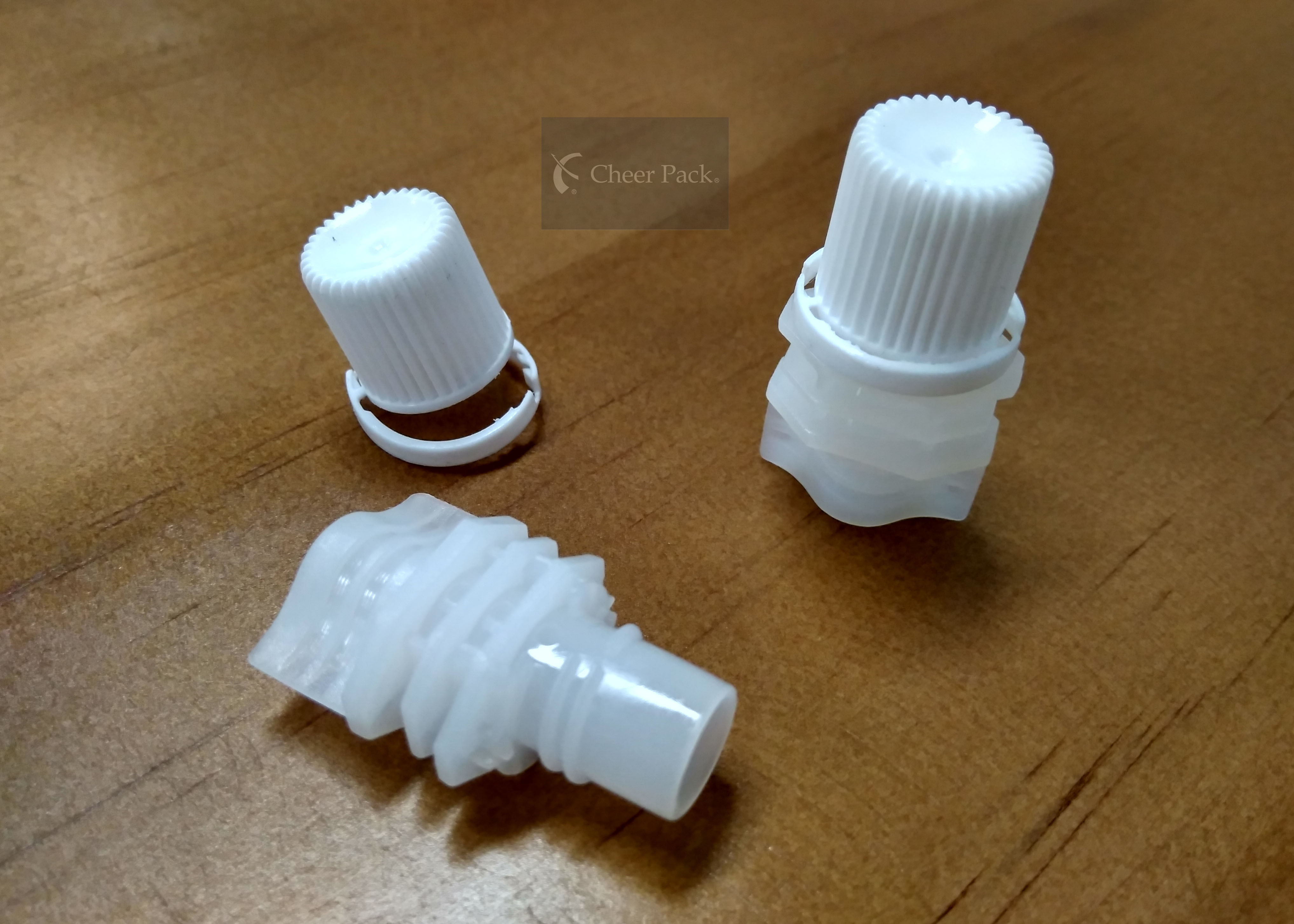 Suck Jelly Pouch HDPE Pour Spout Caps Food Grade Material With Anti - Theft Ring