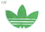 Custom Adidas Logo Laser Cut Border Chenille Embroidery Patches For Clothing