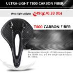 Ergonomic Arch Bicycle Saddle Seat Light Weight 149g Imitation Leather Shell