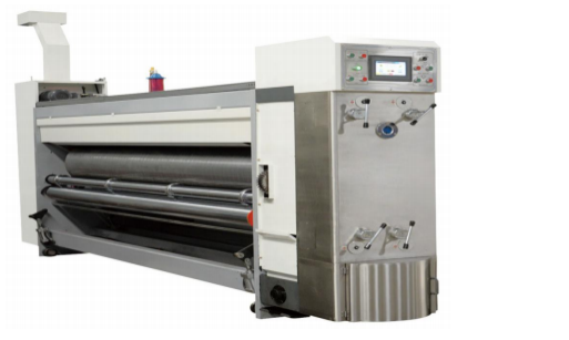 Lead Edge Feeding Four Colors Flexo Printer Slotter Machine With Auto Stacker