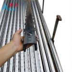 Long Life Anti Rusty Plant Support Posts With H / Round Holes Height 2.2m