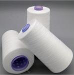 100% Virgin Raw White Recycle Polyester Thread 40S/3 For Sewing