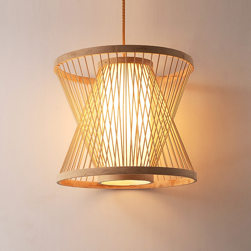 Wicker pendant Lamp shade For Kitchen Dining room Lighting Fixtures (WH-WP-11)