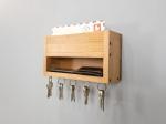 wooden key holder for wall key organizer key holder wall key holder