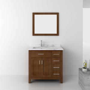 Wholesale Home Furniture Vanity MDF Hotel Bathroom Mirror Cabinet with Basin from china suppliers