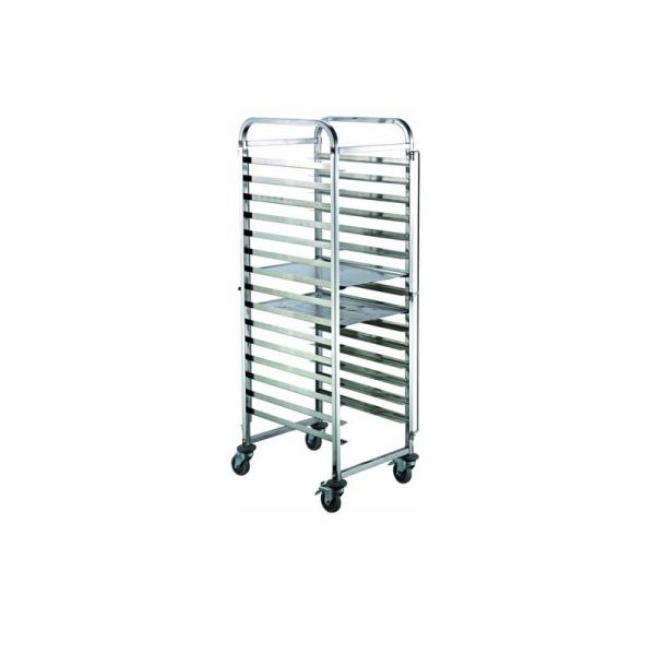 Rk Bakeware Manufacturer China-Aluminum 10 Pan Side Load Bun Sheet Pan Rack -