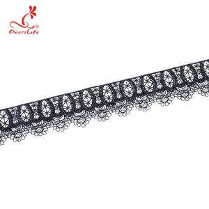 Wholesale Cheerslife Stock 3.2Cm Milk Yarn Water Soluble Embroidery Chemical Cord Type Water Drop Shape Lace Trim For Casual Dre from china suppliers