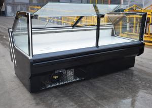 China Front Lift Up Straight Glass Secop Deli Meat Display Case Automatic Defrost on sale